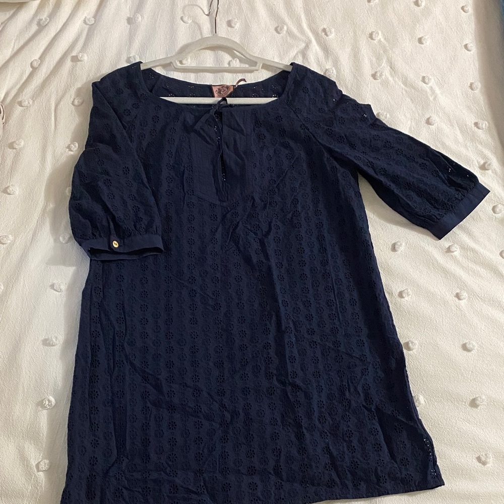 Juicy Couture Dark Blue Lace Coverup